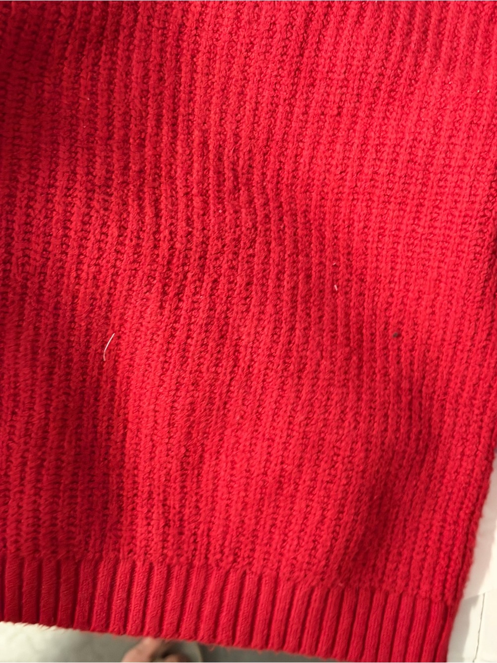 Cat & Jack Red Ribbed Knit sweater size 5T NWT